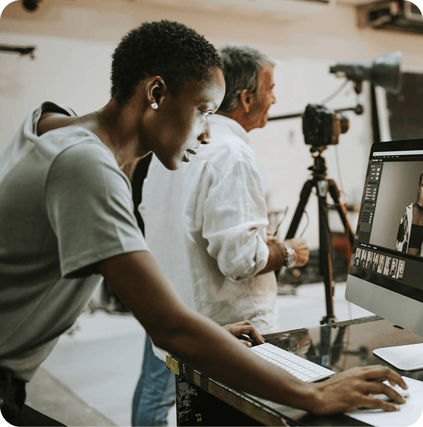 Creative direction team working