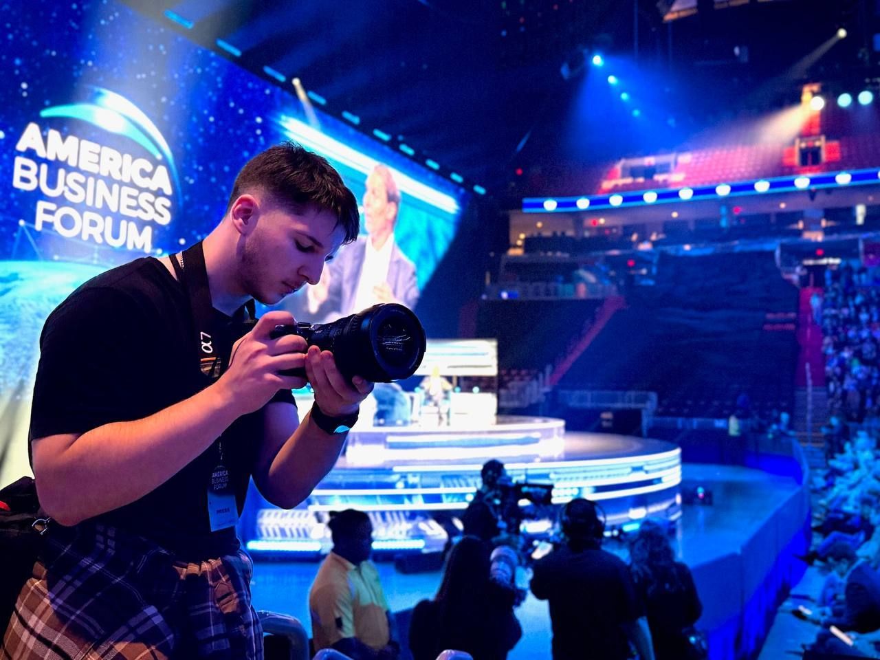 Film crew reviewing storyboard